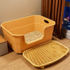 Large Semi-Enclosed Cat Litter Box