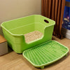 Large Semi-Enclosed Cat Litter Box