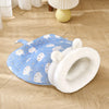 Semi-Enclosed Pet Tent Bed with Tunnel for Cats & Dogs