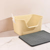Semi-Enclosed Cat Litter Box with Double-Layer Tray