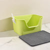 Semi-Enclosed Cat Litter Box with Double-Layer Tray