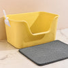 Semi-Enclosed Cat Litter Box with Double-Layer Tray