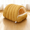 Semi-Enclosed Pet Bed for Cats and Small Dogs