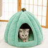 Enclosed House-Style Cat & Small Dog Bed