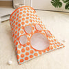 Foldable Cat Tunnel Toy with Crinkle Paper