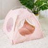 Indoor Tent Pet Bed with Reversible Cushion for Cats and Dogs