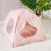Indoor Tent Pet Bed with Reversible Cushion for Cats and Dogs