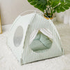 Indoor Tent Pet Bed with Reversible Cushion for Cats and Dogs