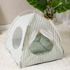 Indoor Tent Pet Bed with Reversible Cushion for Cats and Dogs