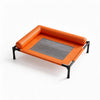 Elevated Faux Leather Pet Cot Bed for Dogs and Cats