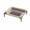 Elevated Faux Leather Pet Cot Bed for Dogs and Cats