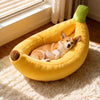 Banana-Shaped Pet Bed for Cats and Small to Medium Dogs