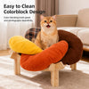 Petal-Shaped Elevated Cat & Small Dog Bed with Removable Cover