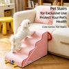 Foam Pet Stairs with Removable Washable Cover for Dogs and Cats