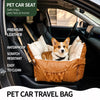 Portable Faux Leather Car Bed for Small Dogs and Cats