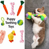 Squeaky Knotted Rope Chew Toy for Small and Medium Dogs