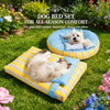 Striped Washable Pet Bed for Dogs & Cats