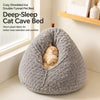 Chicken-Shaped Enclosed Plush Cat Bed