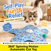 Rechargeable Interactive Cat Toy with Teaser Wand and Hideaway Cover