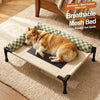 Elevated Cat & Dog Pet Cot with Breathable Mesh and Removable Cushion