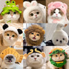 Animal-Themed Costume Hats for Small Cats and Dogs