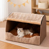 Enclosed Cat & Dog Bed with Removable, Washable Cushion