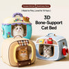 Washable Pet Bed with Removable Corduroy Cover for Cats & Dogs