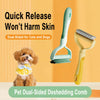 Double-Sided Detangling Comb for Long-Haired Dogs and Cats