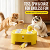 Interactive Electronic Whack-a-Mole Cat Toy with Feather Teaser