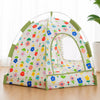 Semi-Enclosed Pet Tent Bed with Removable, Washable Cover