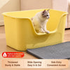 Semi-Enclosed Cat Litter Box with Double-Layer Tray