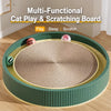 Round Kraft Paper Cat Scratcher with Built-In Toy Balls