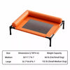 Elevated Faux Leather Pet Cot Bed for Dogs and Cats