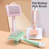 Self-Cleaning Pet Deshedding Brush for Dogs and Cats