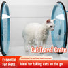Transparent Rolling Cat Travel Carrier