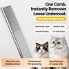 Dual-Density Pet Grooming Comb for Cats & Dogs