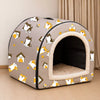Waterproof Semi-Enclosed Pet Bed for Small Dogs and Cats