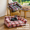 Vintage Plush Sofa Bed for Cats and Dogs