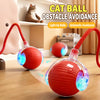 Automatic Cat Toy Ball with Teaser String, 3 Play Modes