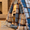 Plaid Semi-Enclosed Pet Tent for Cats and Small Dogs