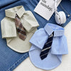 Lightweight Cotton-Linen Pet Shirt for Dogs and Cats