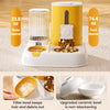 Automatic Pet Feeder with Food and Water Bowls for Cats & Dogs