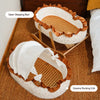 French-Style Polyester Cat Bed with Rocking Base