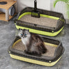 Large Low-Entry Cat Litter Box with Side Opening