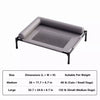 Elevated Faux Leather Pet Cot Bed for Dogs and Cats