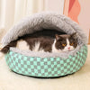 Semi-Enclosed Winter Pet Bed for Cats & Small Dogs, Shell Design