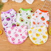 Fruit Print Polyester Pet Vest for Dogs and Cats