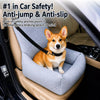 Quilted Pet Car Seat Cushion for Comfortable Travel