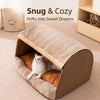 Enclosed Cat & Dog Bed with Removable, Washable Cushion