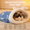 Semi-Enclosed Pet Tent Bed with Tunnel for Cats & Dogs